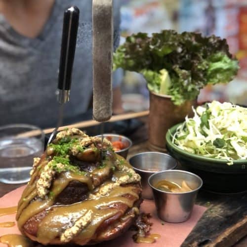 pork shank, blog post reviewing restaurant