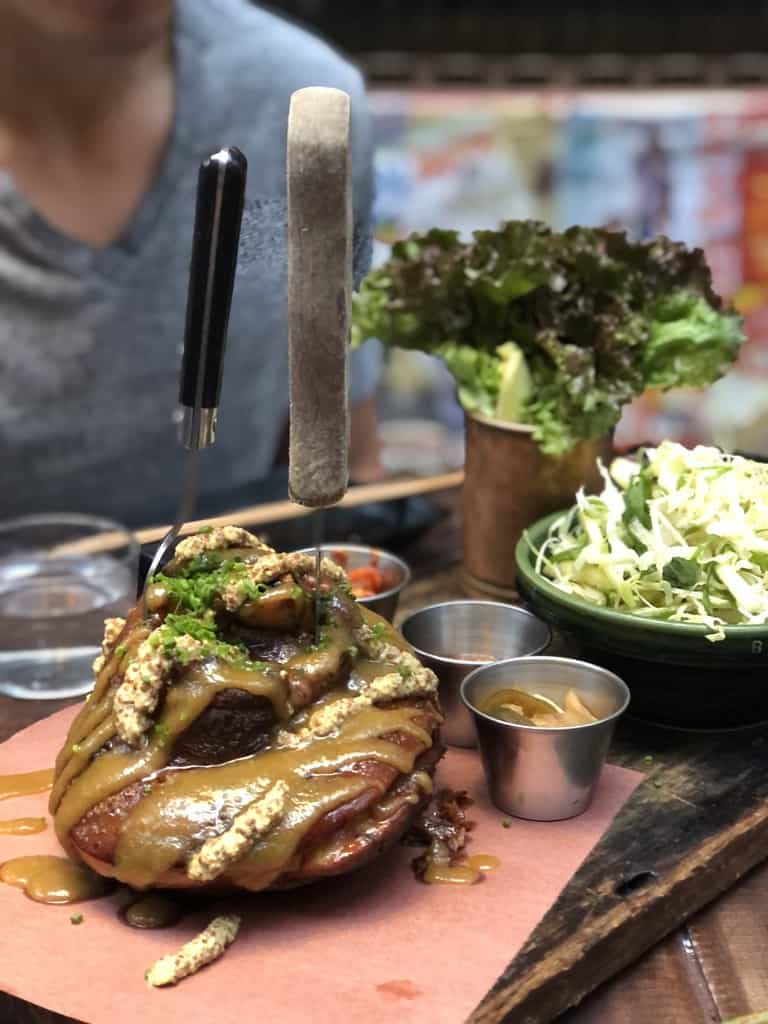 pork shank, blog post reviewing restaurant