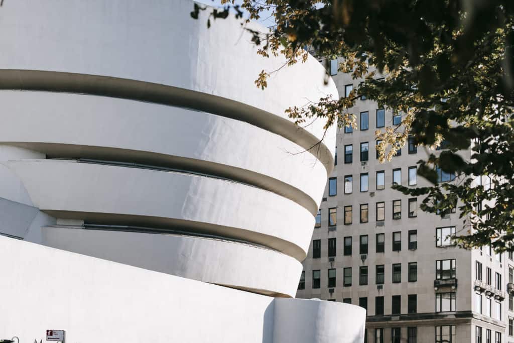 The Guggenheim museum in nyc, blog post about museums in nyc with free or discounted tickets for students